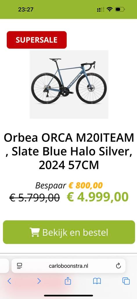 Zeer scherpe fietsdeals op onze website!!
