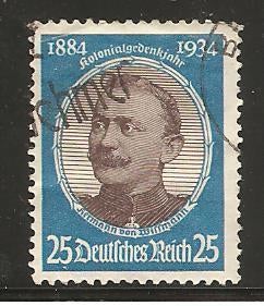 Duitse Rijk  Yvert nr 502, Verzenden, Overige periodes, Gestempeld