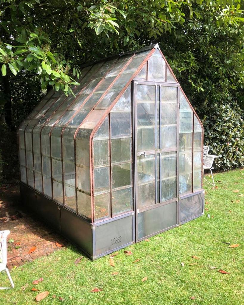 Kas 200 x 230 x 250 cm zelfbouw of installatie op locatie, Tuin en Terras, Kassen, Staal, Gebruikt, Kweekkas, Ophalen of Verzenden