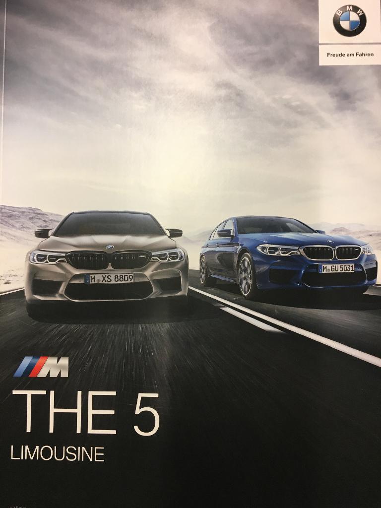 BMW M5 Limousine brochure folder 2020 Duits, Ophalen of Verzenden, Nieuw, BMW