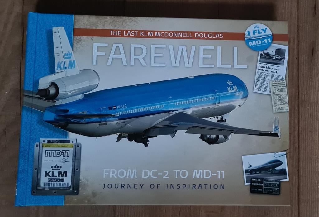 Farewell MD-11The last KLM McDonnell Douglas., Verzamelen, Luchtvaart en Vliegtuigspotten, Ophalen of Verzenden, Nieuw, Boek of Tijdschrift