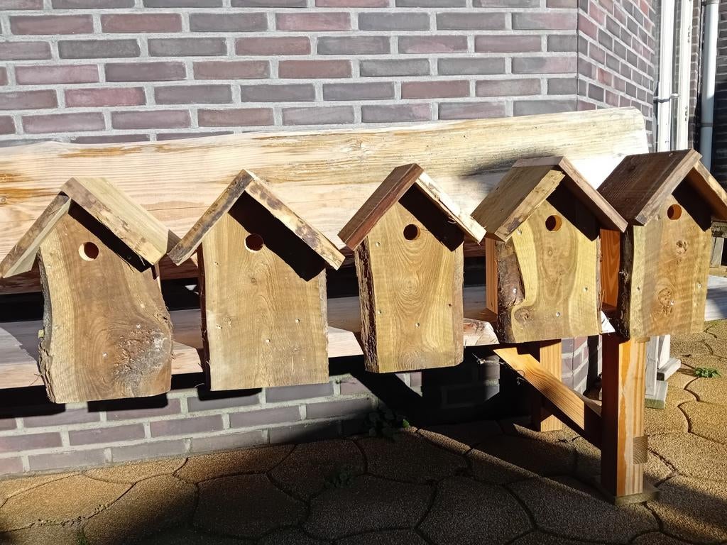 Vogelhuisje nestkastje pimpelmees koolmees boomklever, Ophalen of Verzenden, Nieuw