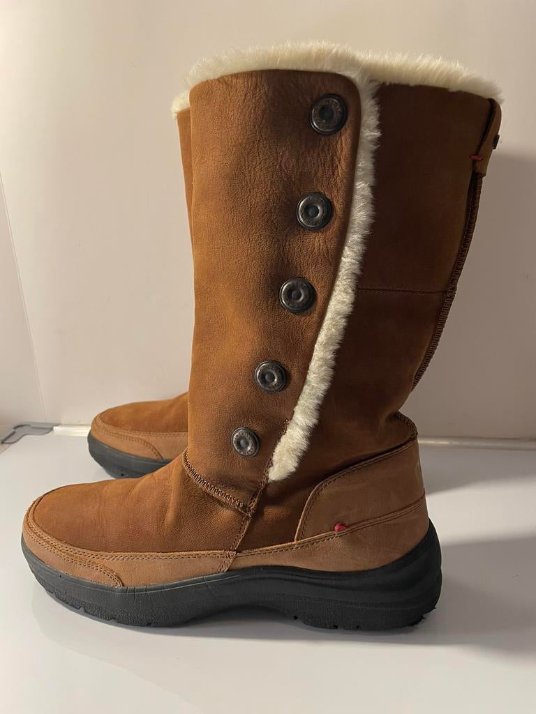 Mistral Vintage Leather Fur Winter Snow Boots Unts New EU38, Hoge laarzen, Bruin, Nieuw, Ophalen of Verzenden