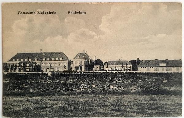 Schiedam 10 oude ansichtkaarten, Verzamelen, Verzenden, 1940 tot 1960, Zuid-Holland