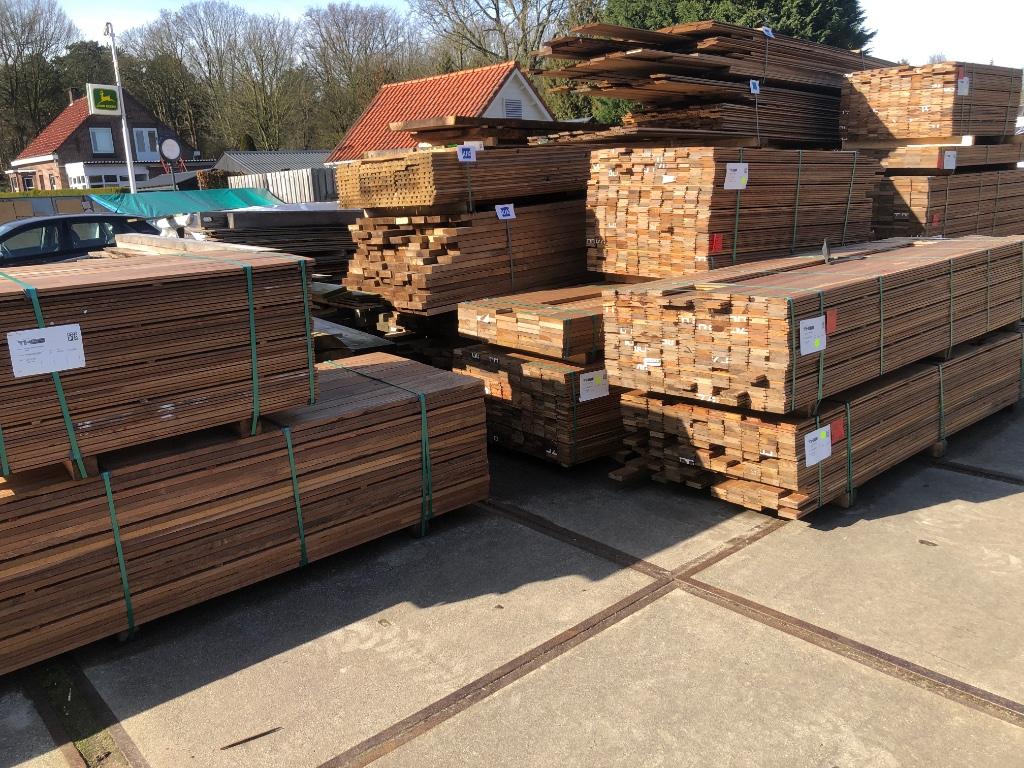 Bankirai vlonderplanken terrasdelen loopsteiger ipe, Ophalen of Verzenden, Nieuw, Hout