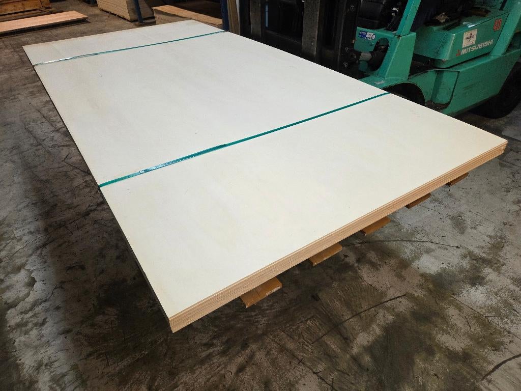 10 x Multiplex 153x310 cm / dikte: 5.5 mm - nr: P76, Doe-het-zelf en Verbouw, Platen en Panelen, Ophalen, Nieuw, Multiplex, Minder dan 20 mm