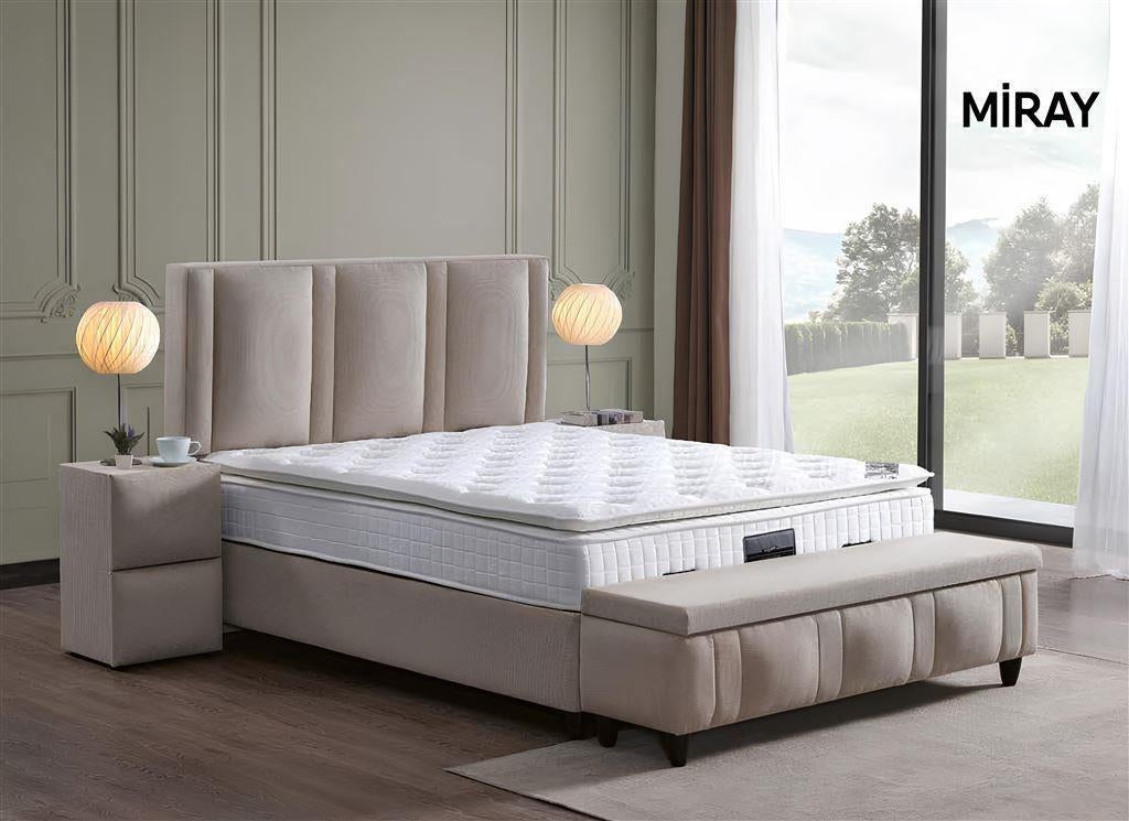 Baza bed met Opbergruimte Miray, Huis en Inrichting, Ophalen of Verzenden, Nieuw, Tweepersoons