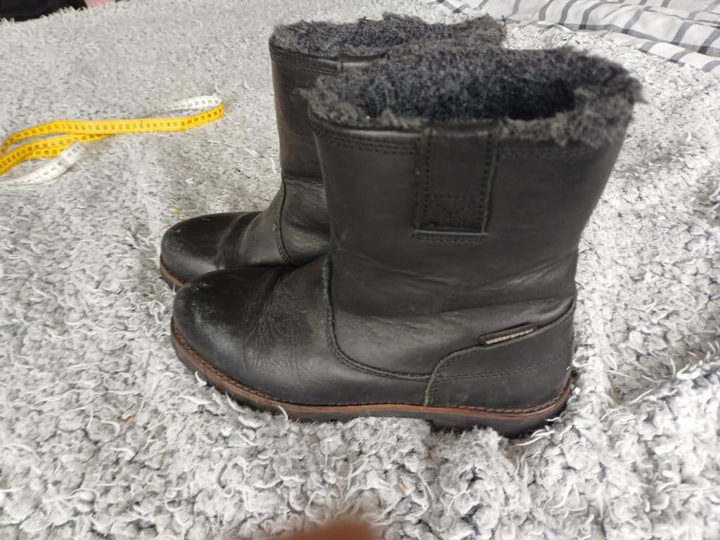 Waterdichte leren ANWB laarsjes, Kleding | Dames, Schoenen, Zwart, Lage of Enkellaarzen, Ophalen of Verzenden, Gedragen