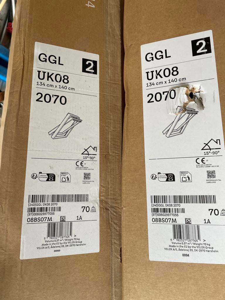 VELUX Dakraam GGL UK08 2070 - Nieuw met ruit schade, Ophalen, Nieuw, Daksteiger, Minder dan 2 meter