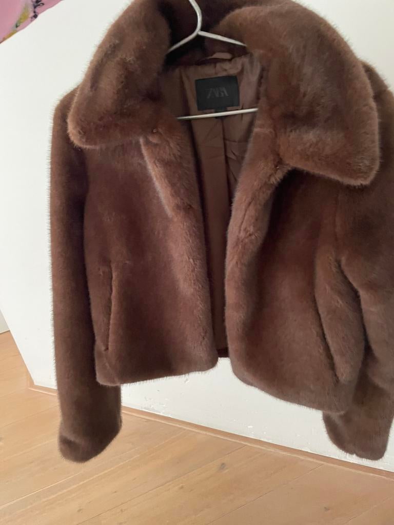 Gloednieuw jasje zara donker bruin (S), Ophalen of Verzenden, Nieuw, Maat 36 (S), Bruin