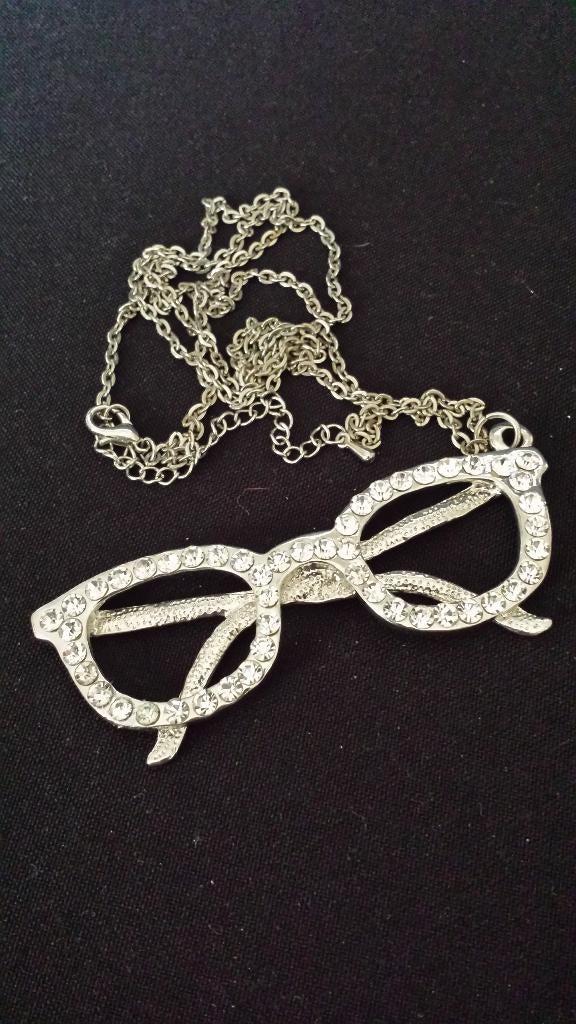 Byoux Lange Halsketting met Vlinder BRIL from the 60's, Ophalen of Verzenden, Overige typen
