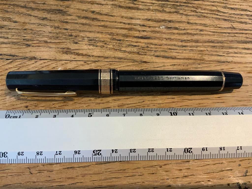 Vintage Vulpen Zuigervulpen Omas 1930 Gentleman, Verzamelen, Pennenverzamelingen, Ophalen of Verzenden, Zo goed als nieuw, Vulpen