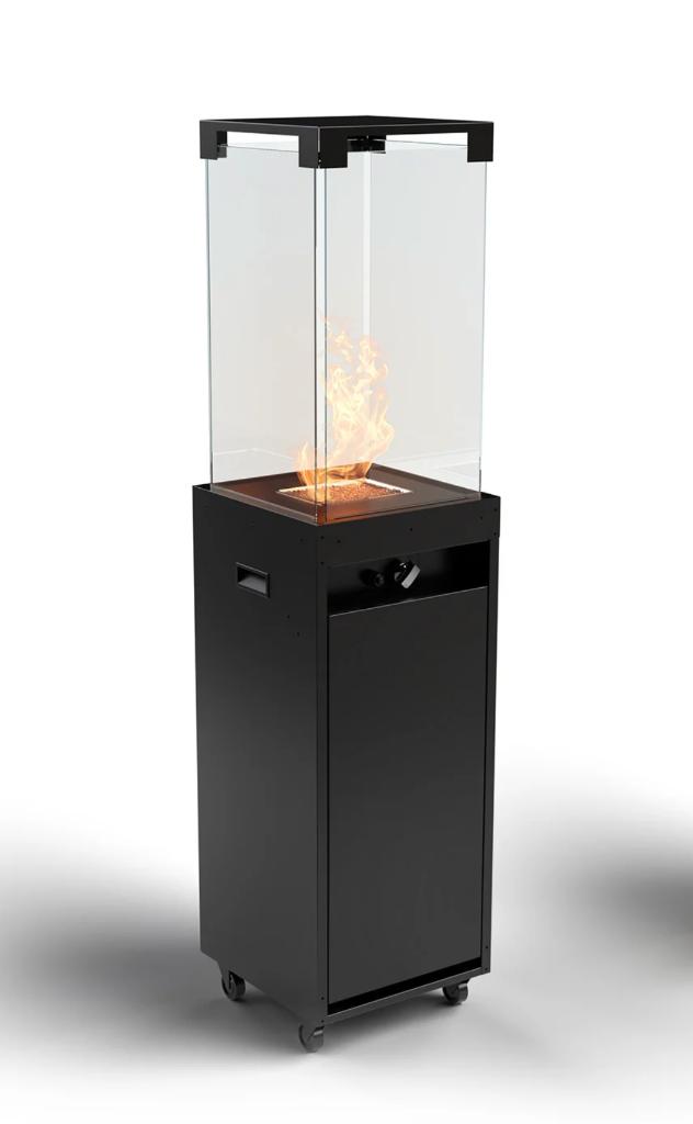 Chique Heater - Patio Terrasverwarming te huur (of te koop), Tuin en Terras, Terrasverwarmers, Zo goed als nieuw, Gas, Vloer, Draaibaar