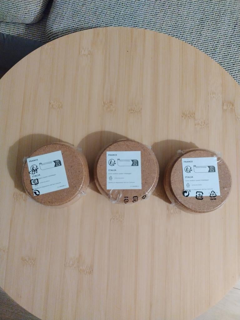 Ikea kurk onderzetters 6 st nieuw, Huis en Inrichting, Ophalen of Verzenden, Nieuw, Glas of Kopje