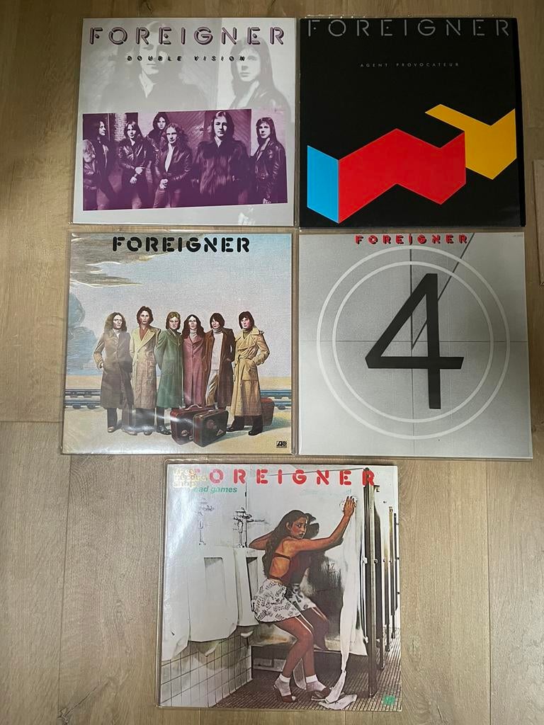 Foreigner 5 elpees nieuwstaat orgineel, Cd's en Dvd's, Vinyl | Dance en House, Zo goed als nieuw, Overige genres, 12 inch, Ophalen of Verzenden
