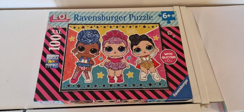 LOL puzzel 100stukjes XXL ravensburger, Ophalen, Meer dan 50 stukjes, Gebruikt, 6 jaar of ouder