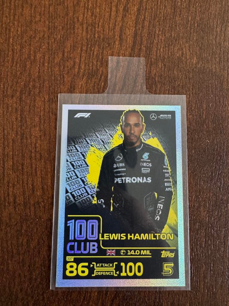 Lewis hamilton club 100 turbo attax 2024 f1, Ophalen of Verzenden, Zo goed als nieuw, Plaatje