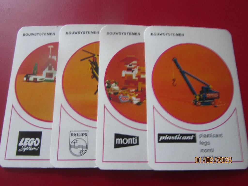 Kwartet Lego Márklin,Wildebras,Barbie Faller zie Foto,s., Ophalen of Verzenden, Zo goed als nieuw, Kwartet(ten)