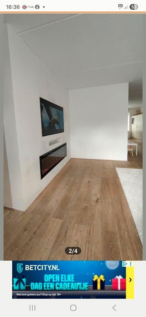 Cinewall, tv kast, renovatie +31687823495 whatsapp, Ophalen of Verzenden, Zo goed als nieuw, Vrijstaande haard, Elektrische haard