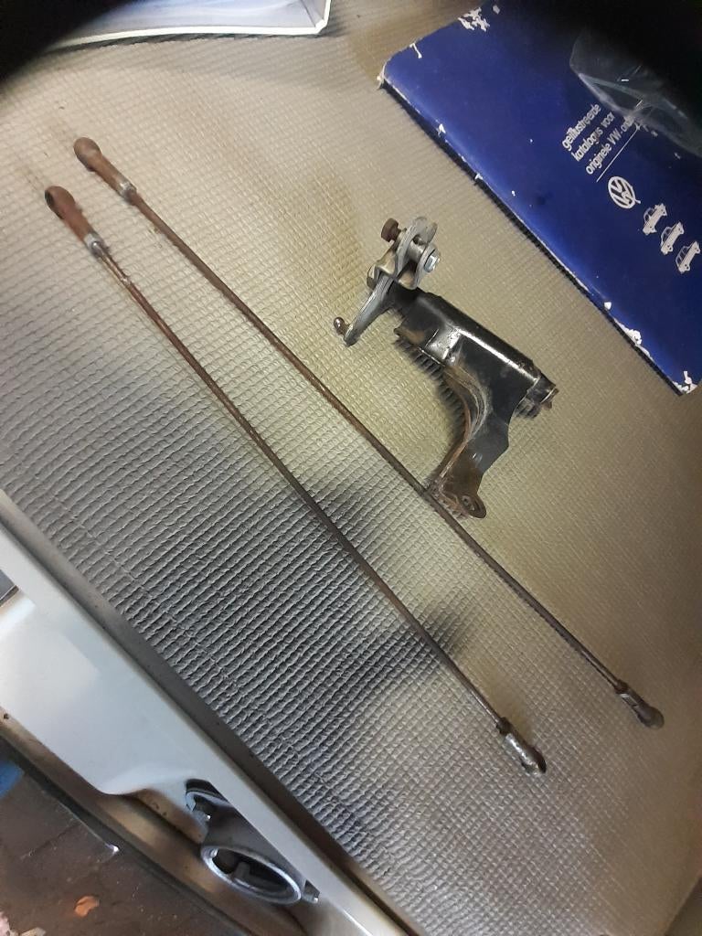 Gasstangenstelsel vw type 3 dubbele carburateurs, Auto-onderdelen, Brandstofsystemen, Oldtimer onderdelen, Volkswagen, Gebruikt