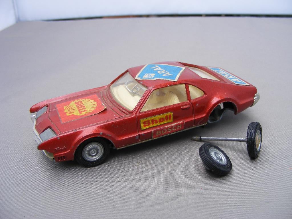 Oldsmobile toronado, corgi toys 276 take off wheels aral, Ophalen of Verzenden, Gebruikt, Auto, Corgi