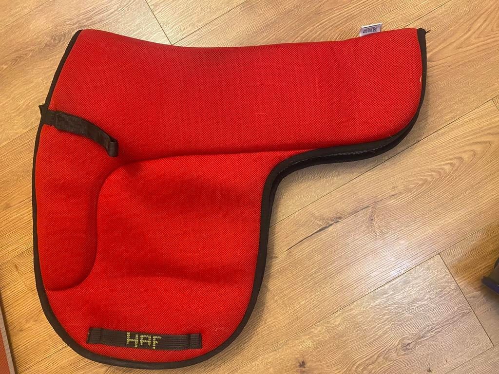 Haf zadeldek sjabrak rood dressuur, Verzenden, Gebruikt, Rood, Zadeldekje