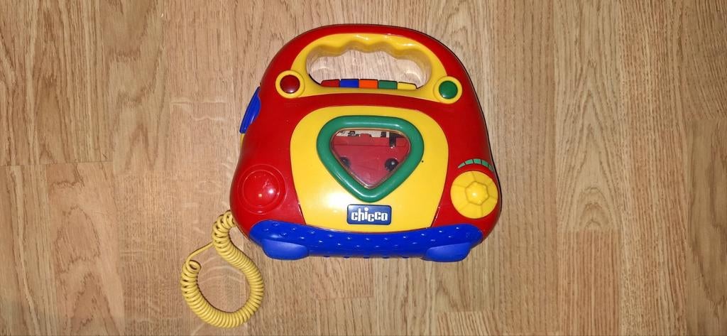 Chicco Cassettebandspeler met Microfoon - Vintage Speelgoed, Ophalen of Verzenden, Gebruikt, Overige typen, Met geluid