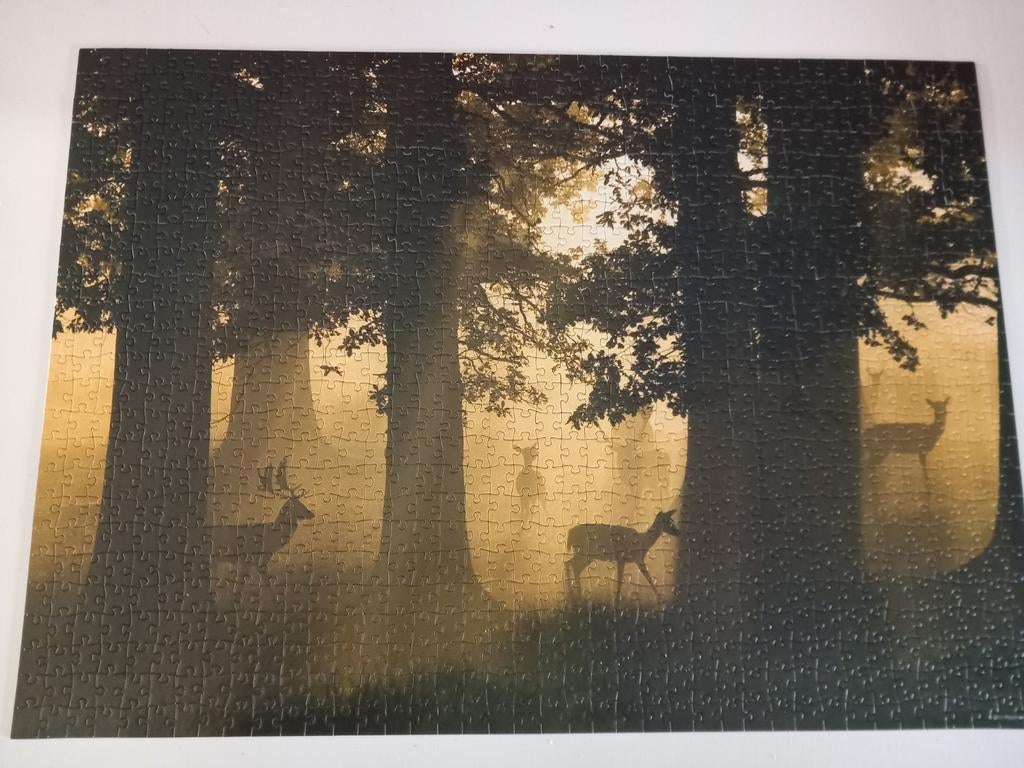 Mooie puzzel Heye , magic forests, herten, 1000 stukjes, Ophalen, 500 t/m 1500 stukjes, Zo goed als nieuw