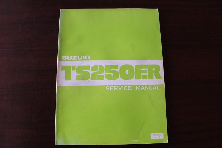 Suzuki TS250ER 1980 motorcycle service manual TS 250 ER, Motoren, Handleidingen en Instructieboekjes, Ophalen of Verzenden, Suzuki