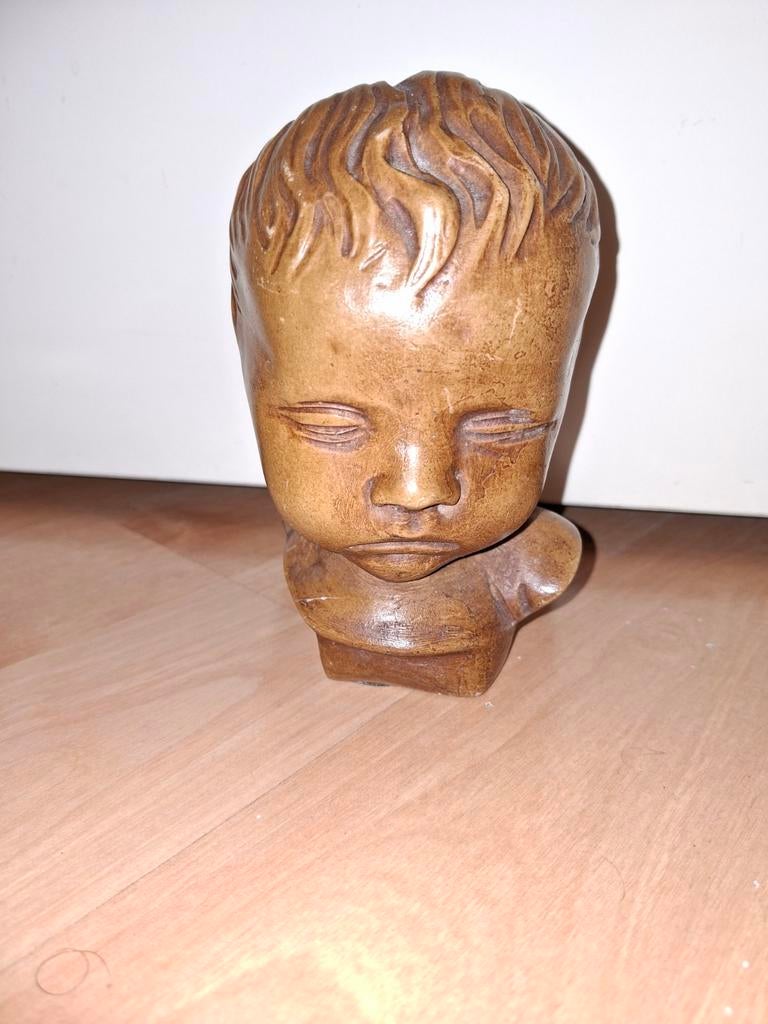 Kinderboofdje van de Gebroeders van Paridon, Antiek en Kunst, Kunst | Beelden en Houtsnijwerken, Ophalen of Verzenden
