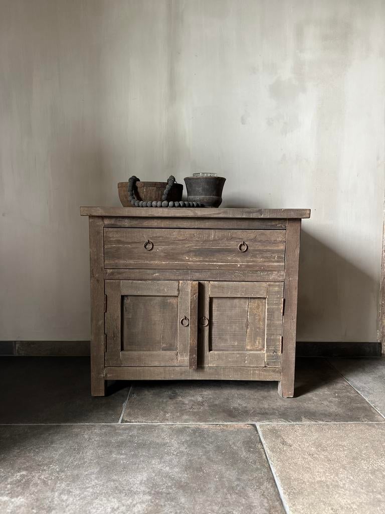 Wandkastje / Commode Driftwood, Huis en Inrichting, Kasten | Dressoirs, Ophalen of Verzenden, Zo goed als nieuw, 25 tot 50 cm