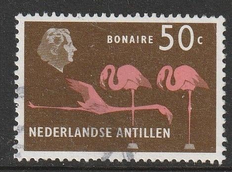 Antillen 1958 286 Bonaire 50c, Gest, Ophalen of Verzenden, Gestempeld