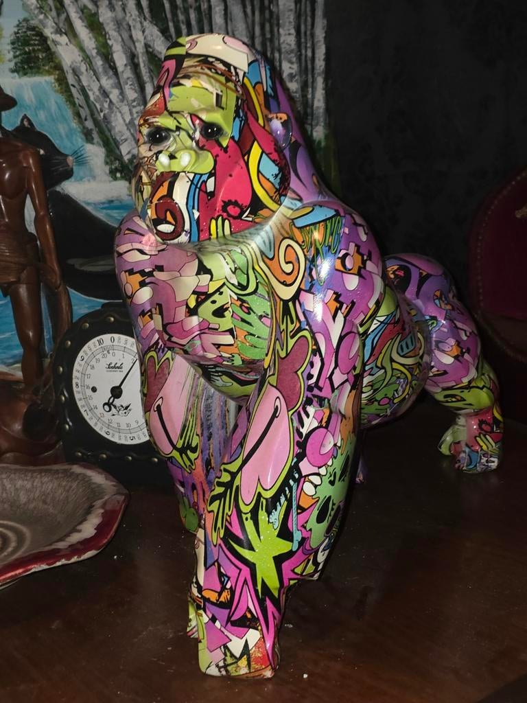 Groot popart kunstwerk gorilla, Antiek en Kunst, Ophalen of Verzenden