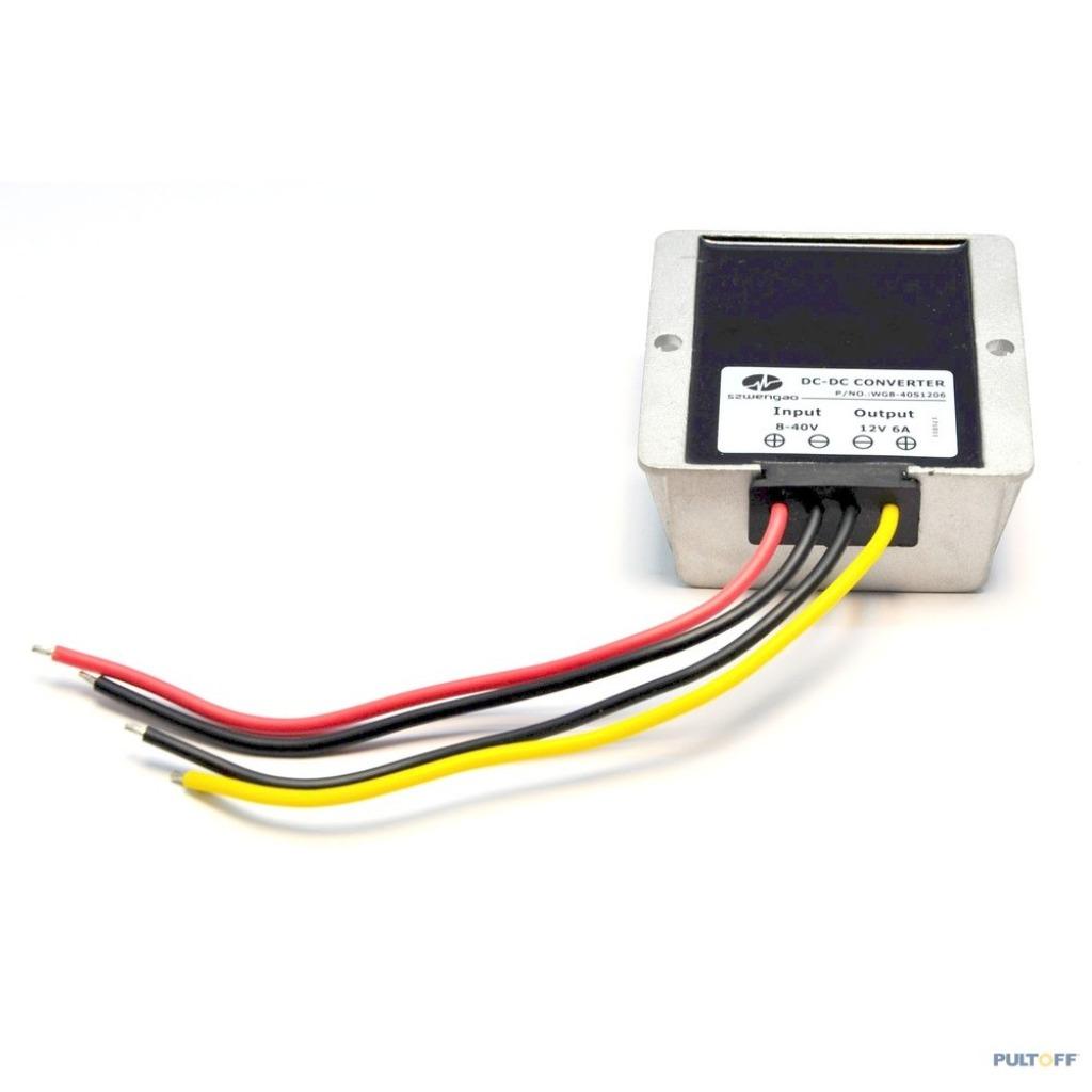 dc-dc inverter in 8-40V out 12V 6A, IP68, WG8-40S1206 origin, Ophalen of Verzenden, Nieuw, Omvormer