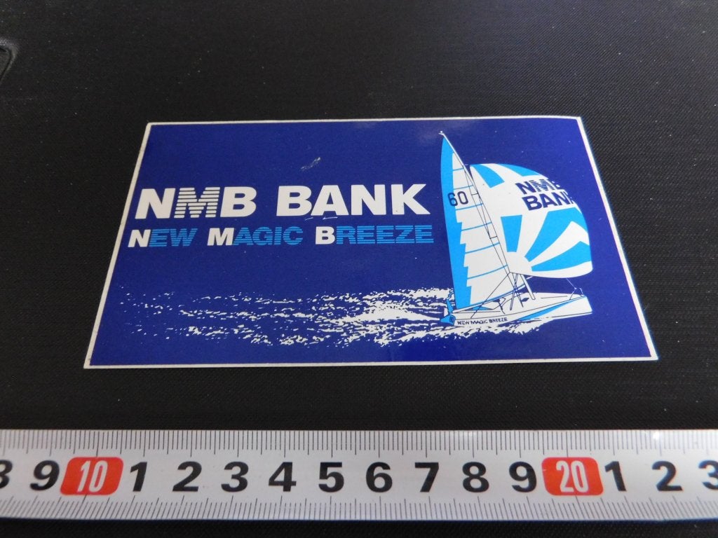 sticker NMB Bank New Magic Breeze   KJ627, Verzamelen, Ophalen, Zo goed als nieuw