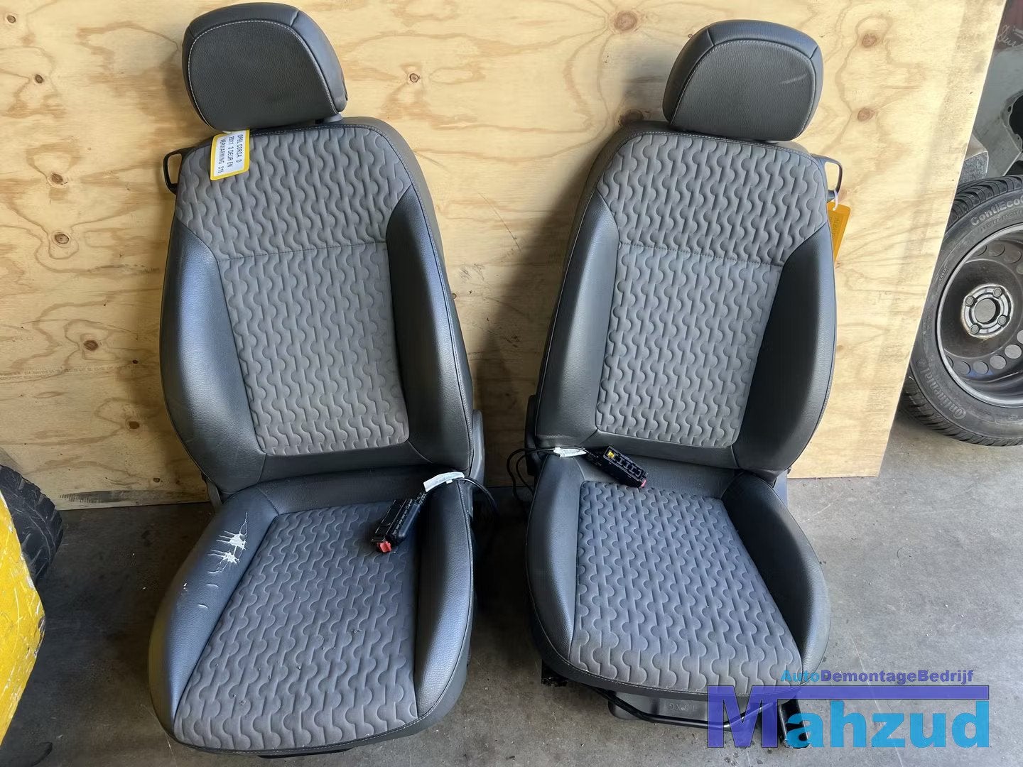 OPEL CORSA D 3 deurs half leer interieur 2006-2015, Auto-onderdelen, Interieur en Bekleding, Gebruikt, Opel Automobile GmbH, Ophalen of Verzenden