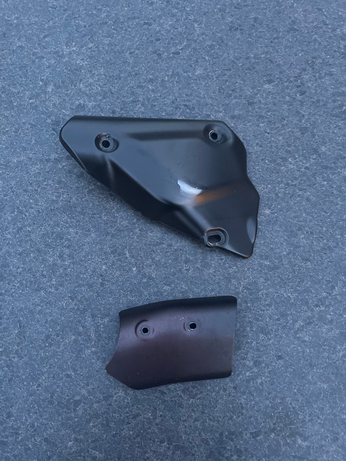 Ducati 848, 848 evo 1098, 1198 uitlaat hitteschild, Motoren, Ophalen of Verzenden, Gebruikt