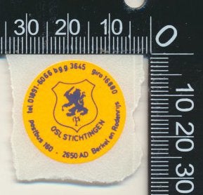 Sticker: OSL Stichtingen - Berkel en Rodenrijs, Ophalen of Verzenden, Zo goed als nieuw, Bedrijf of Vereniging