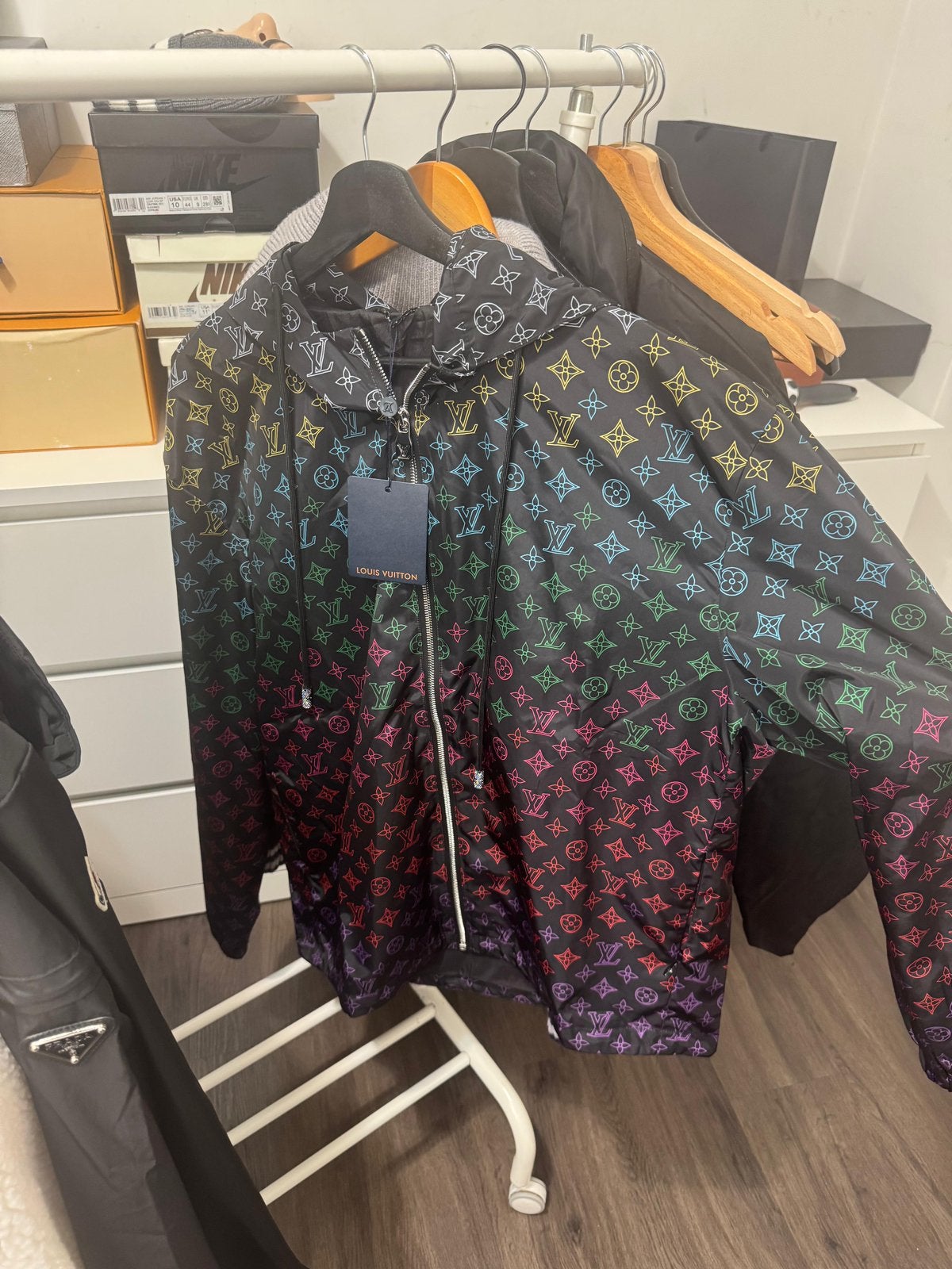 Louis Vuitton Monogram Flowers Gradient Windbreaker, Ophalen of Verzenden, Nieuw