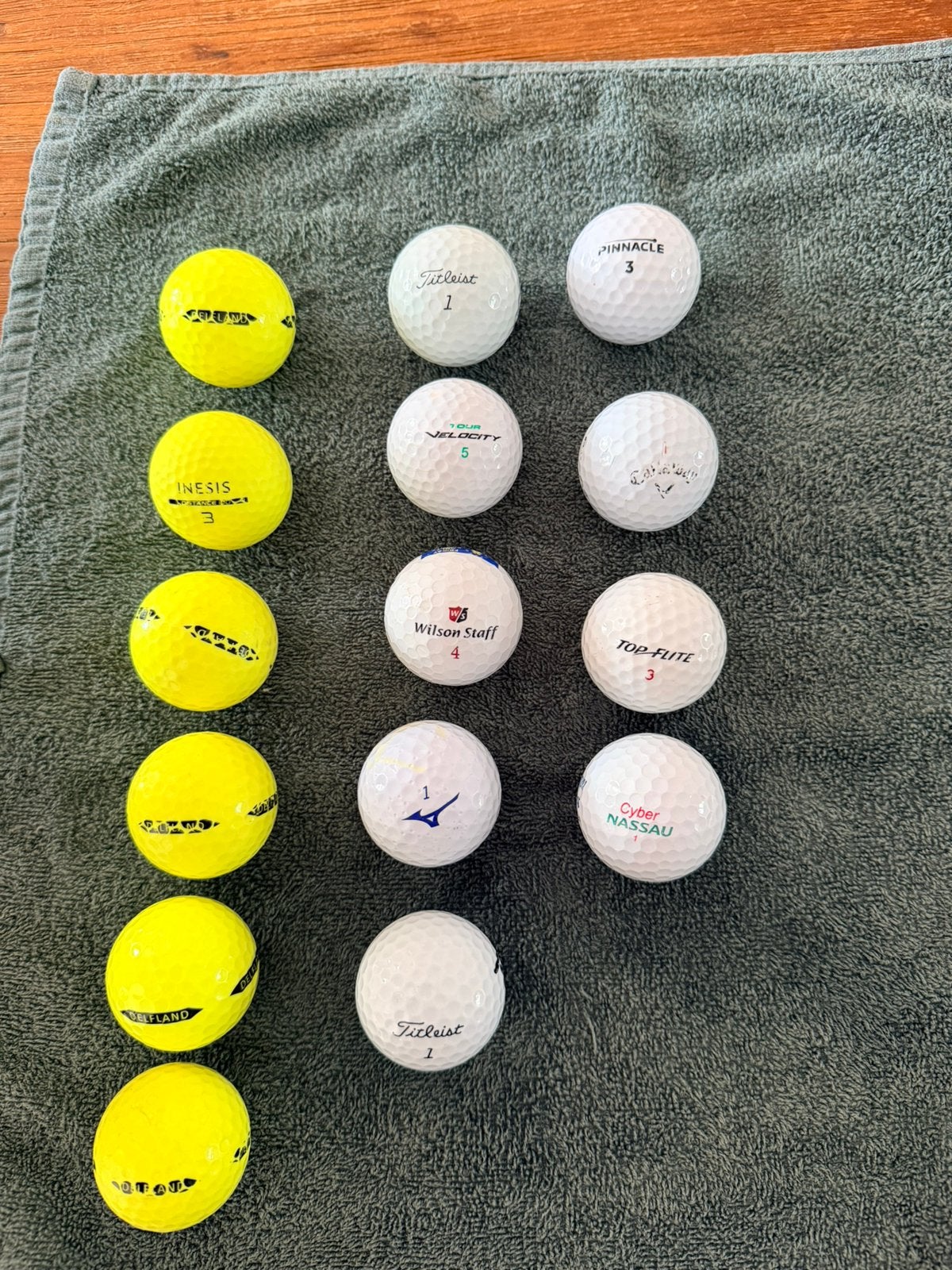 15 Golfballen verschillende merken, Ophalen of Verzenden, Gebruikt, Bal(len)