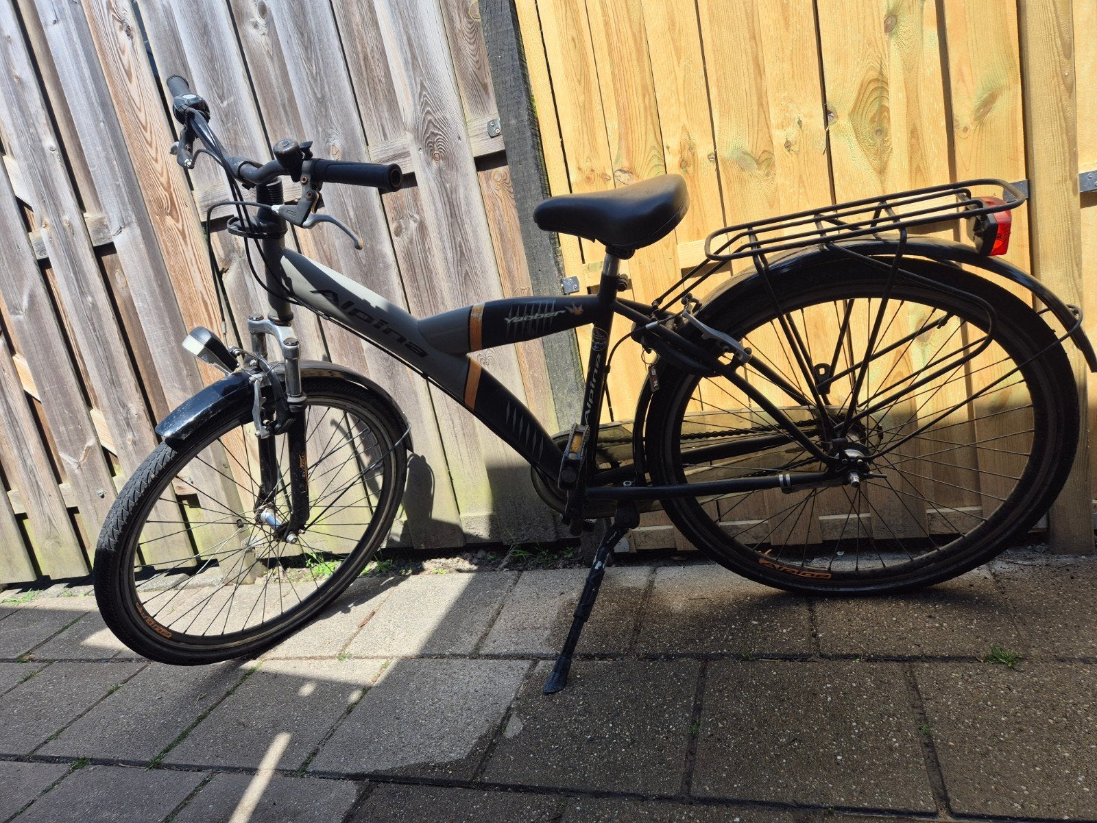 Jongensfiets Alpina, 26 inch, met versnellingen, Terugtraprem, Gebruikt, Versnellingen, Minder dan 49 cm