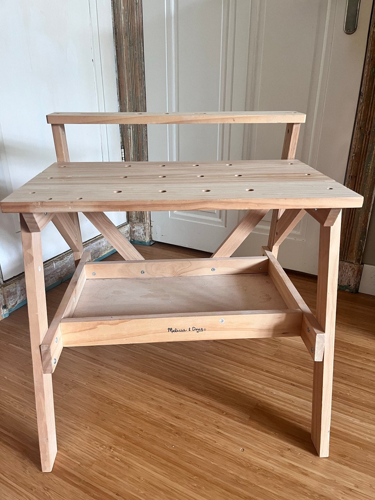 Melissa & Doug houten werkbank voor kinderen, Ophalen, Zo goed als nieuw, Knutselen