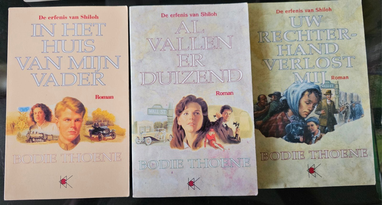 De erfenis van Shiloh - Bodie Thoene (3-delige serie), Ophalen of Verzenden, Gelezen, Bodie Thoene, Nederland