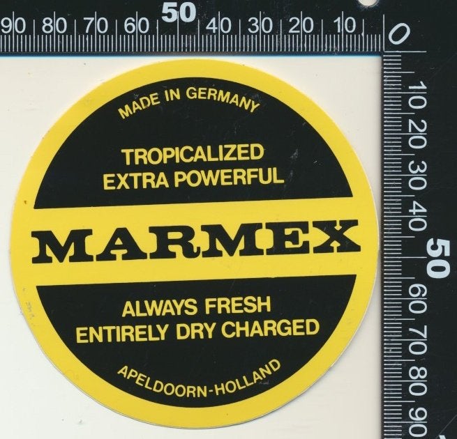 Sticker: Marmex - Apeldoorn, Verzamelen, Stickers, Verzenden, Zo goed als nieuw, Bedrijf of Vereniging
