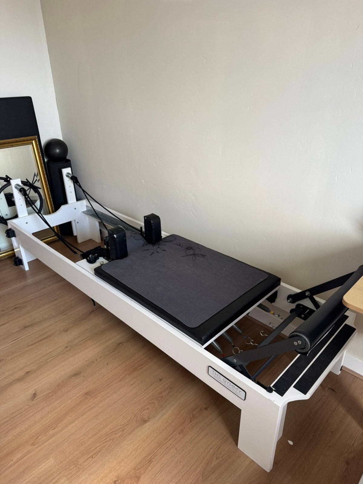 Reformer pilates met Tower en Jumboard, Ophalen, Zo goed als nieuw, Tweepersoons, Hout