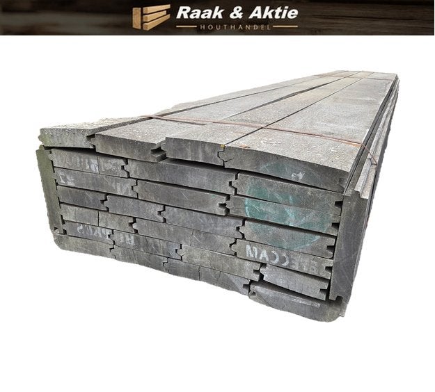 43.8 m2 Azobé hardhouten damwand 6 cm dik - nr: DW78