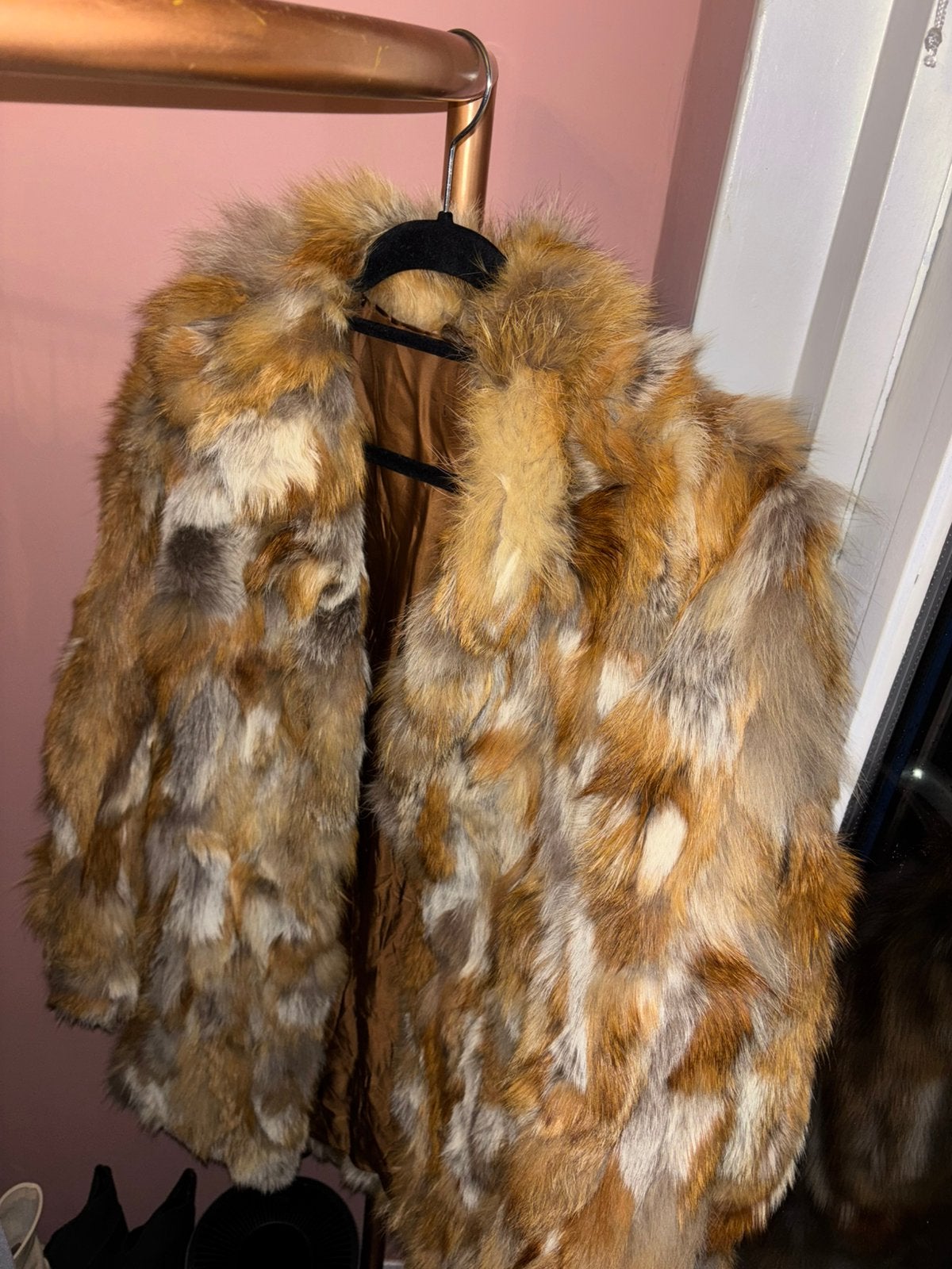 Bontjas Fox fur jacket, Ophalen, Zo goed als nieuw, Maat 36 (S)