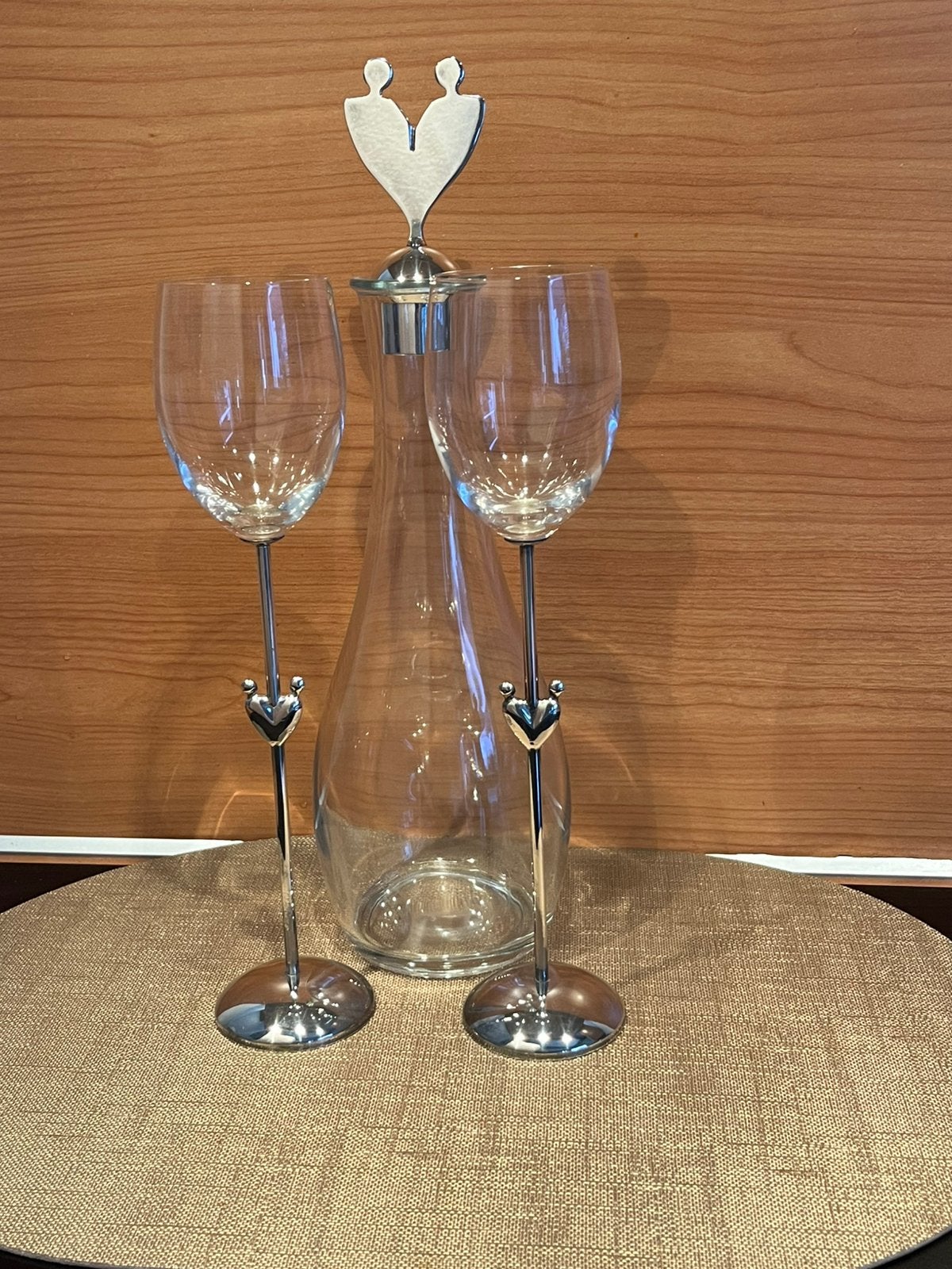 VERZILVERDE DECANTER SET VAN CORRY AMMERLAAN-VAN NIEKERK, Ophalen
