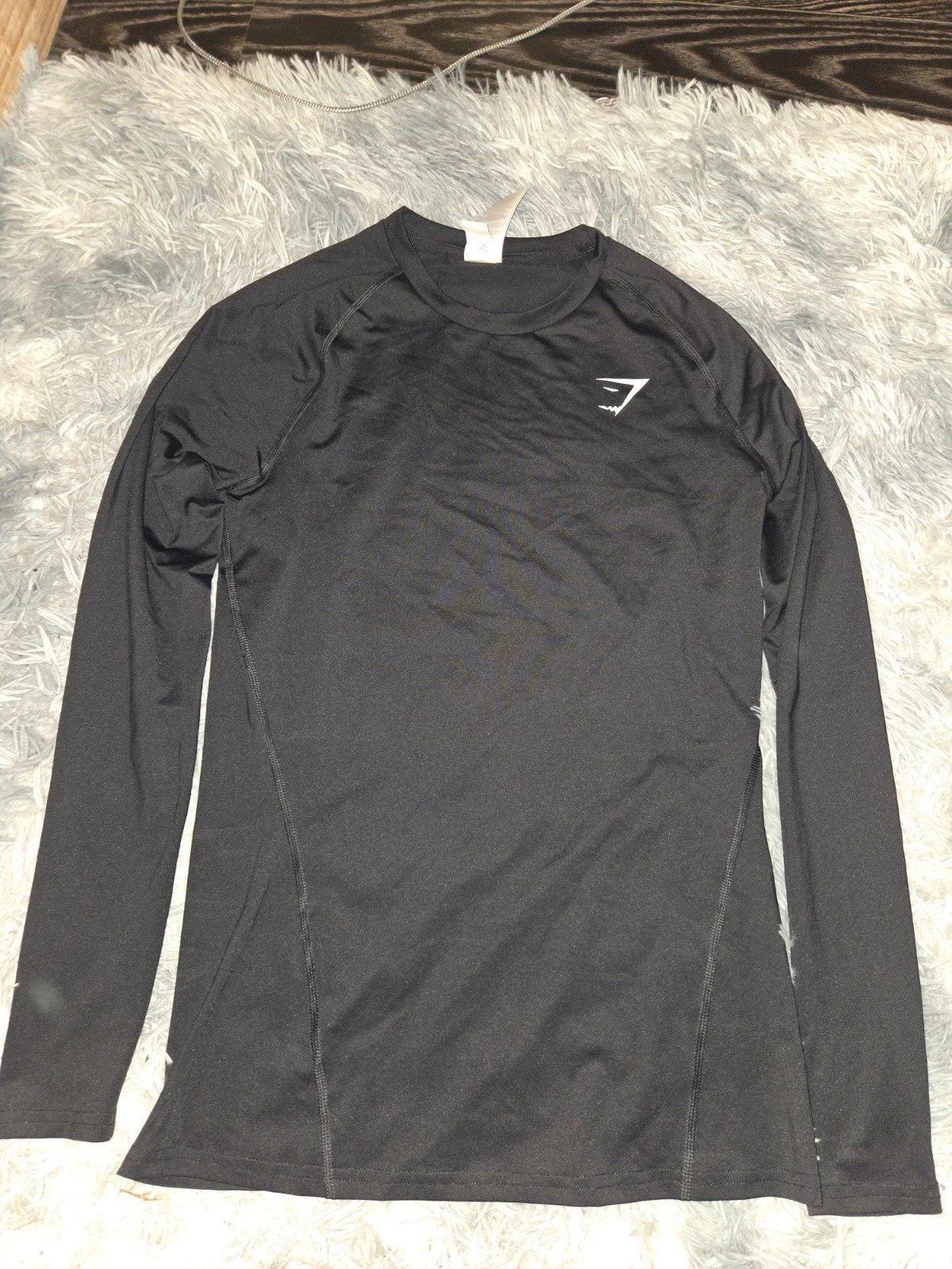 Gymshark sportshirt lange mouwen, Zwart, Ophalen of Verzenden, Maat 36 (S), Gymshark