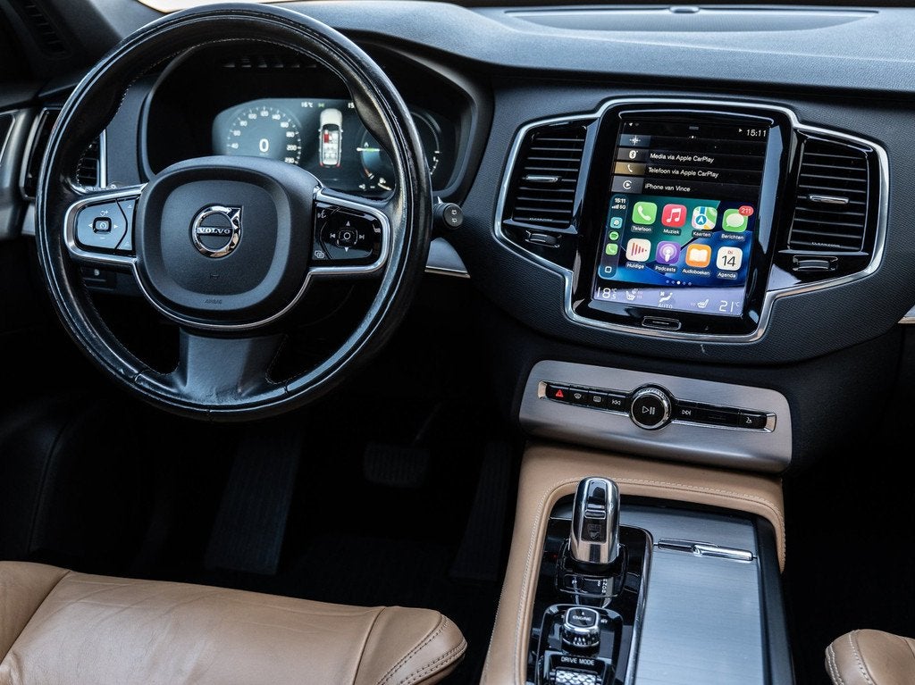 Volvo XC90 2.0 T8 Twin Engine AWD Inscription - PANORAMA - 7, Auto's, Gebruikt, 1969 cc, 7 stoelen, Zwart